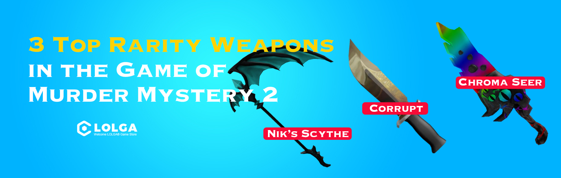 3 Top Rarity Weapons in the Game of Murder Mystery 2